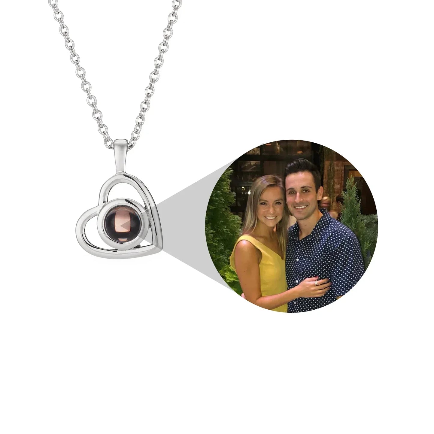 Personalised Heart Photo Necklace