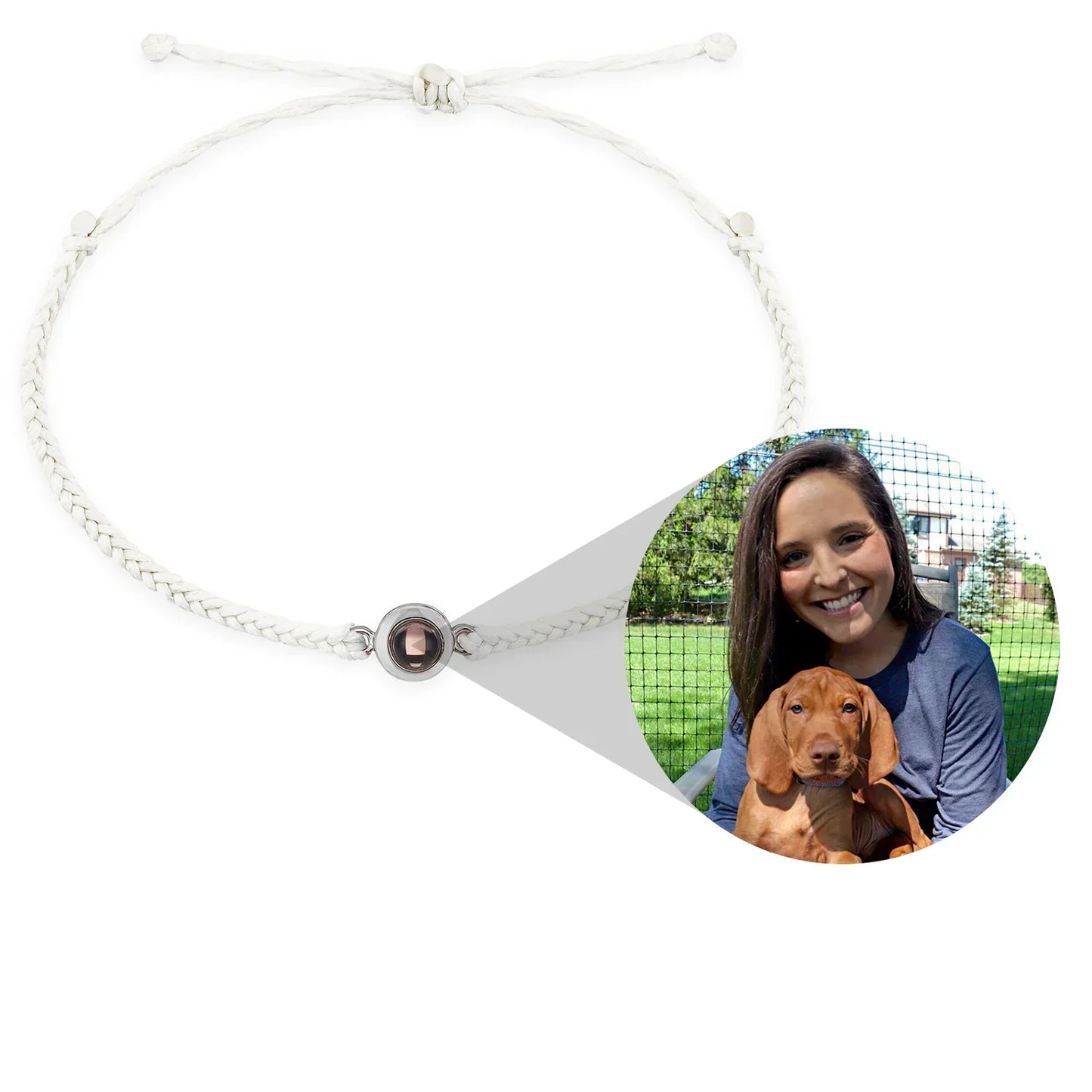 Personalised Circle Photo Bracelet