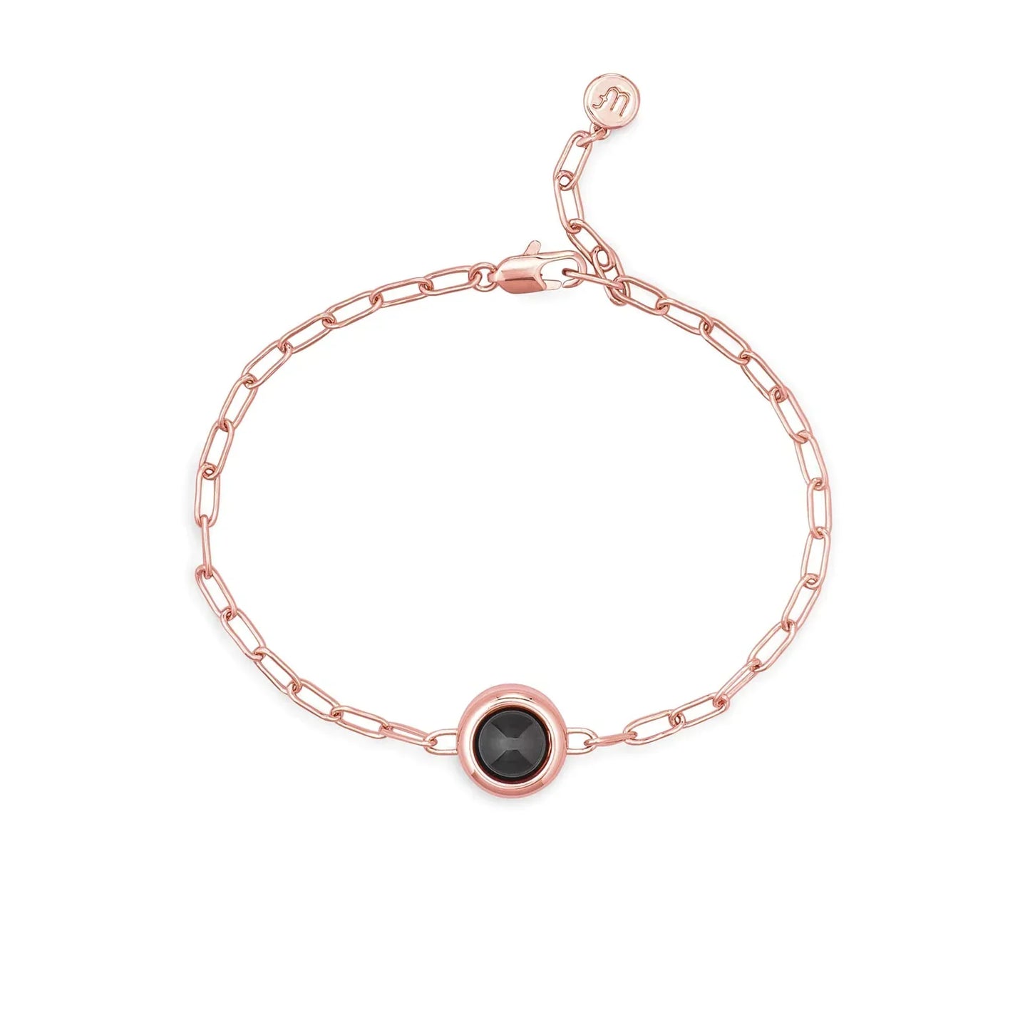 Personalised Paper Clip Chain Photo Bracelet