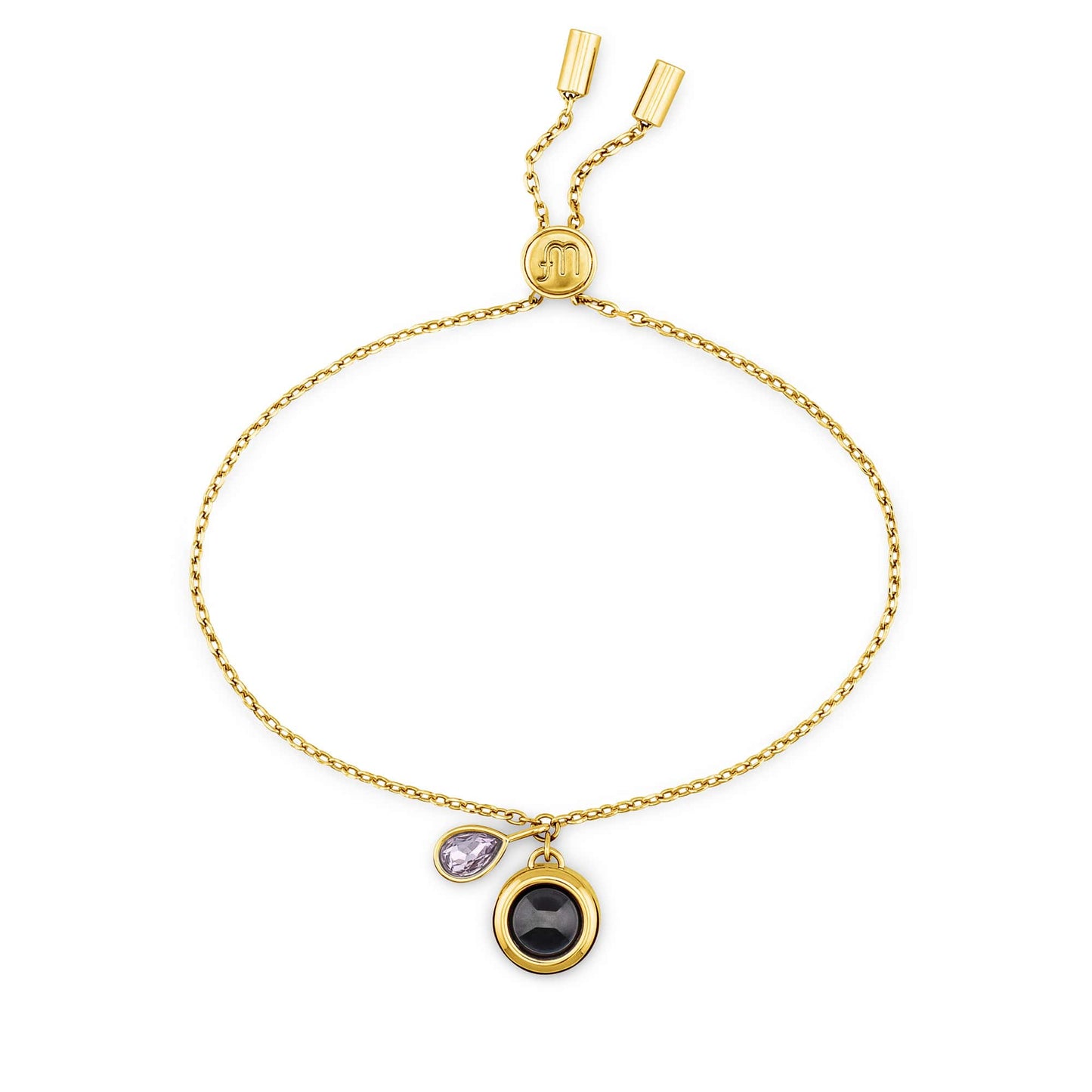 Personalised Birthstone Slider Bracelet