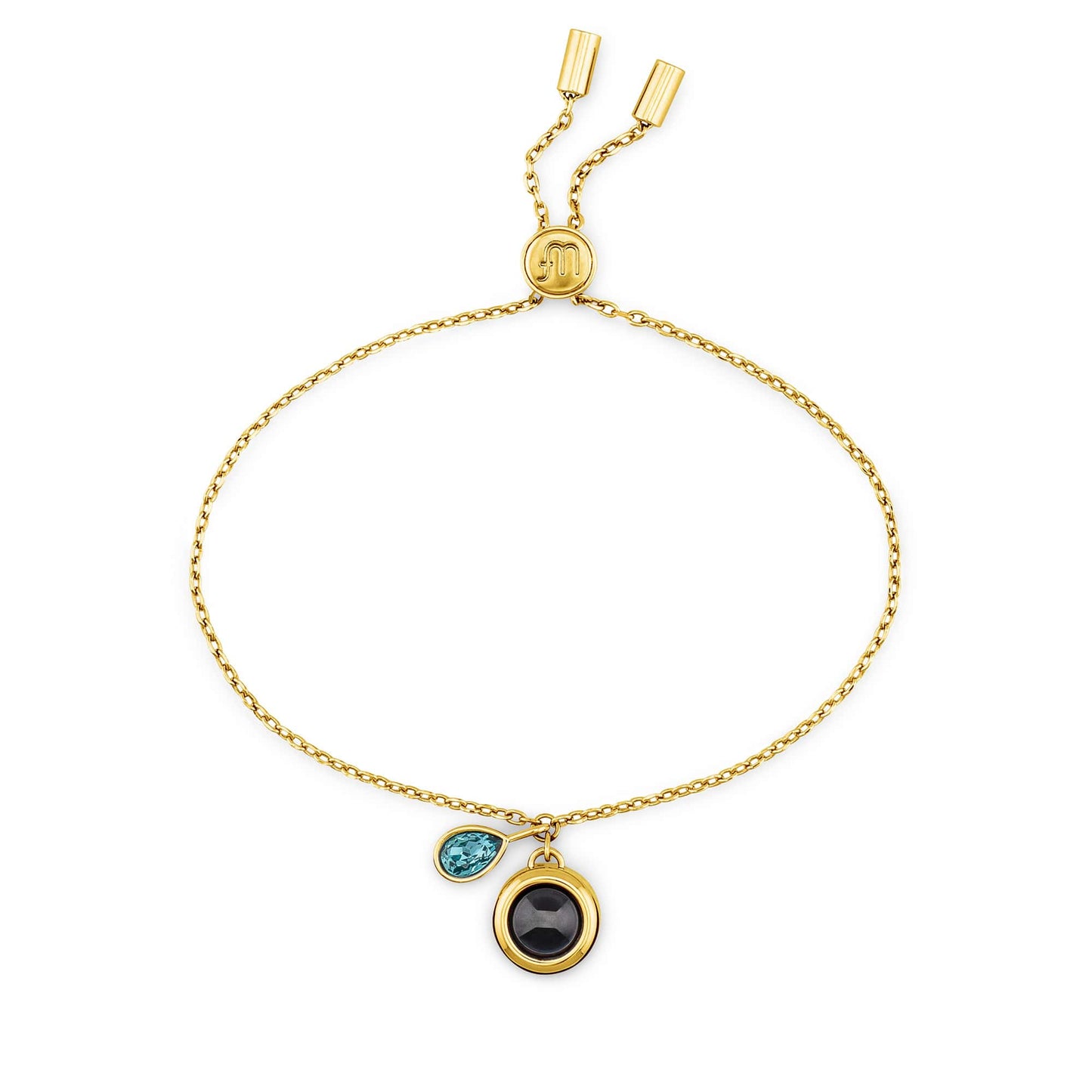 Personalised Birthstone Slider Bracelet