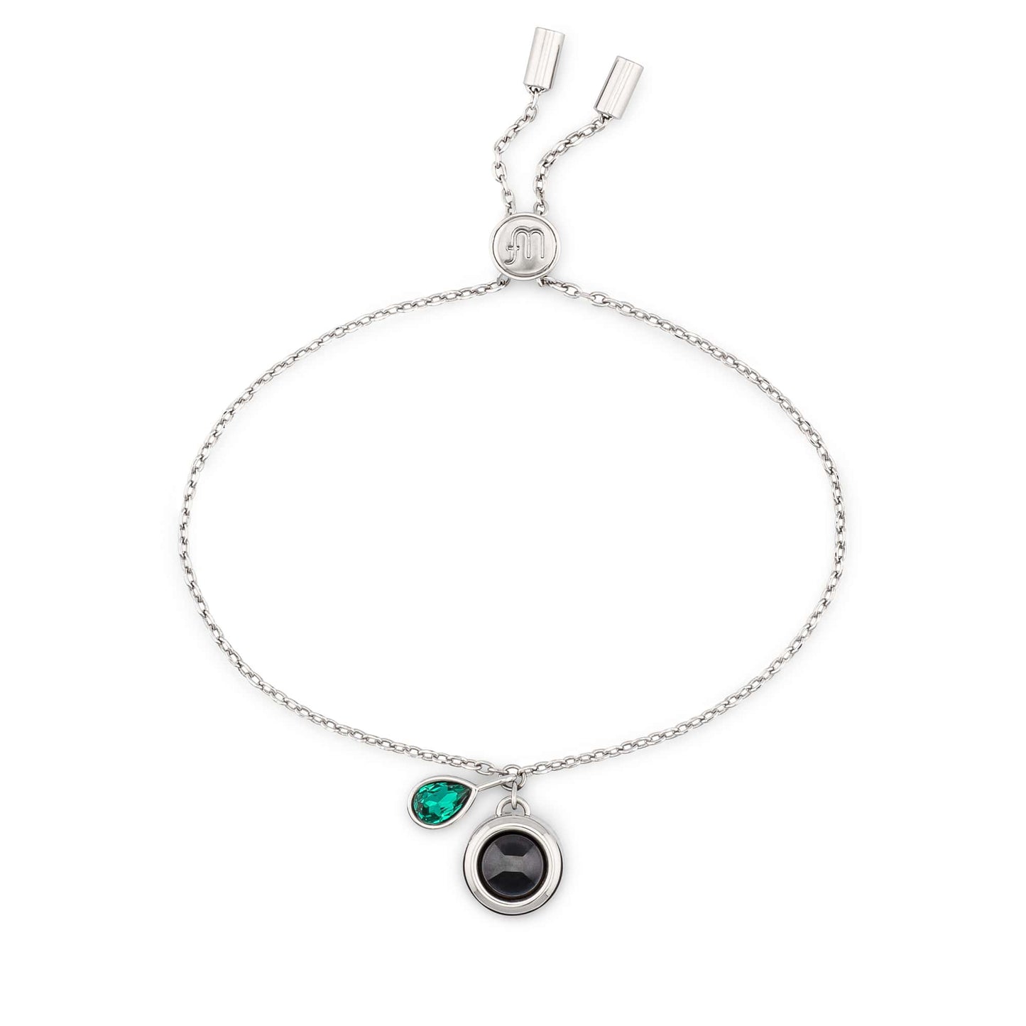 Personalised Birthstone Slider Bracelet