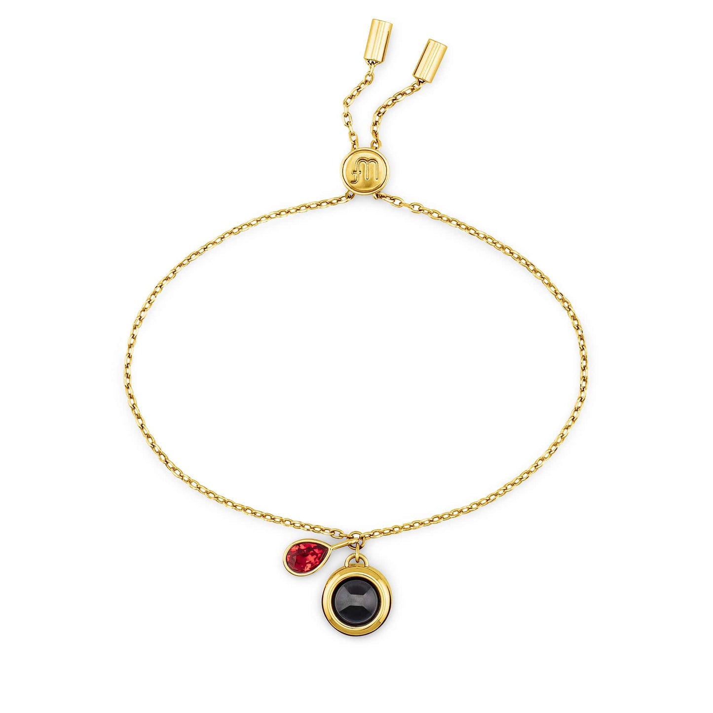 Personalised Birthstone Slider Bracelet