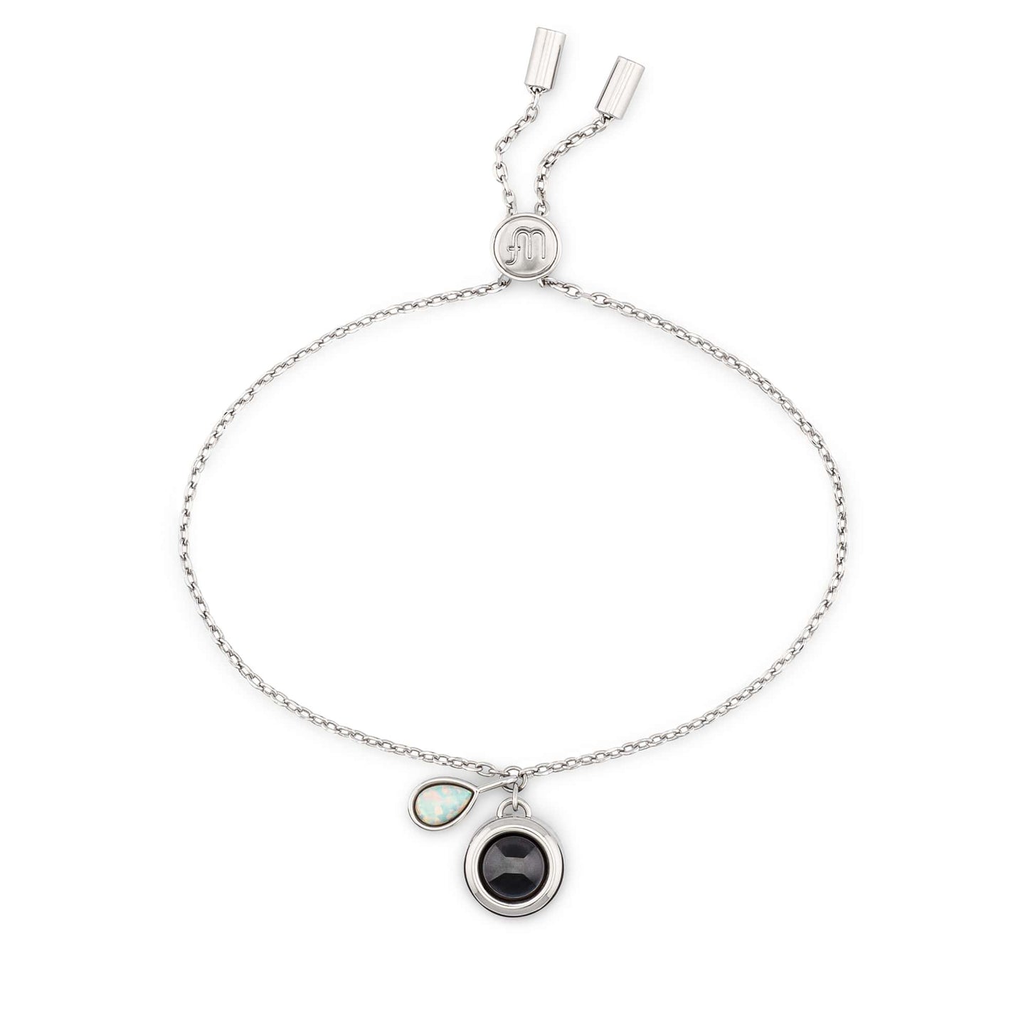 Personalised Birthstone Slider Bracelet