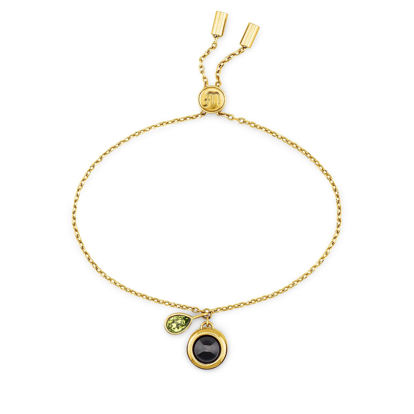 Personalised Birthstone Slider Bracelet