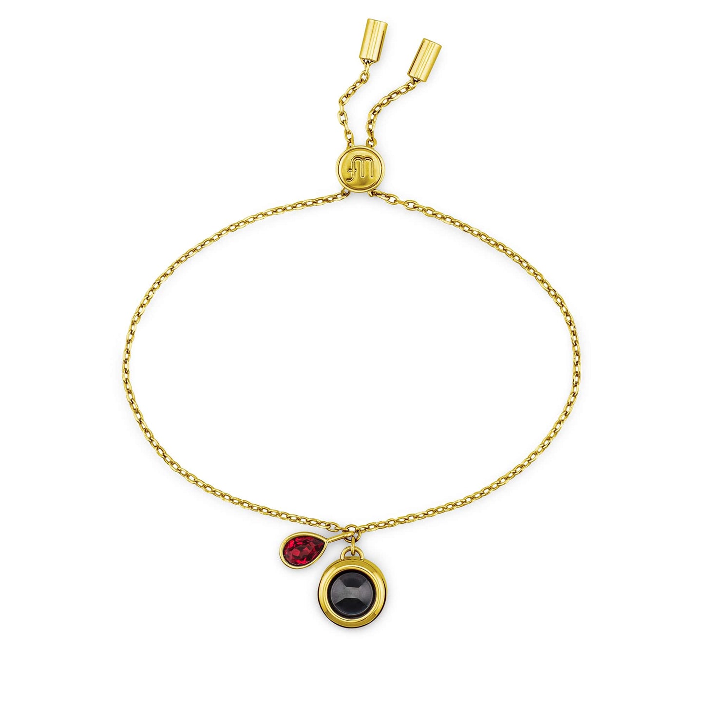 Personalised Birthstone Slider Bracelet
