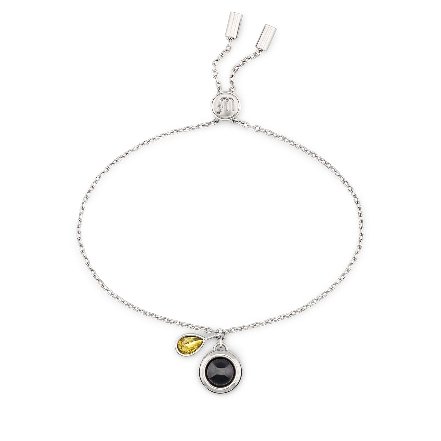 Personalised Birthstone Slider Bracelet