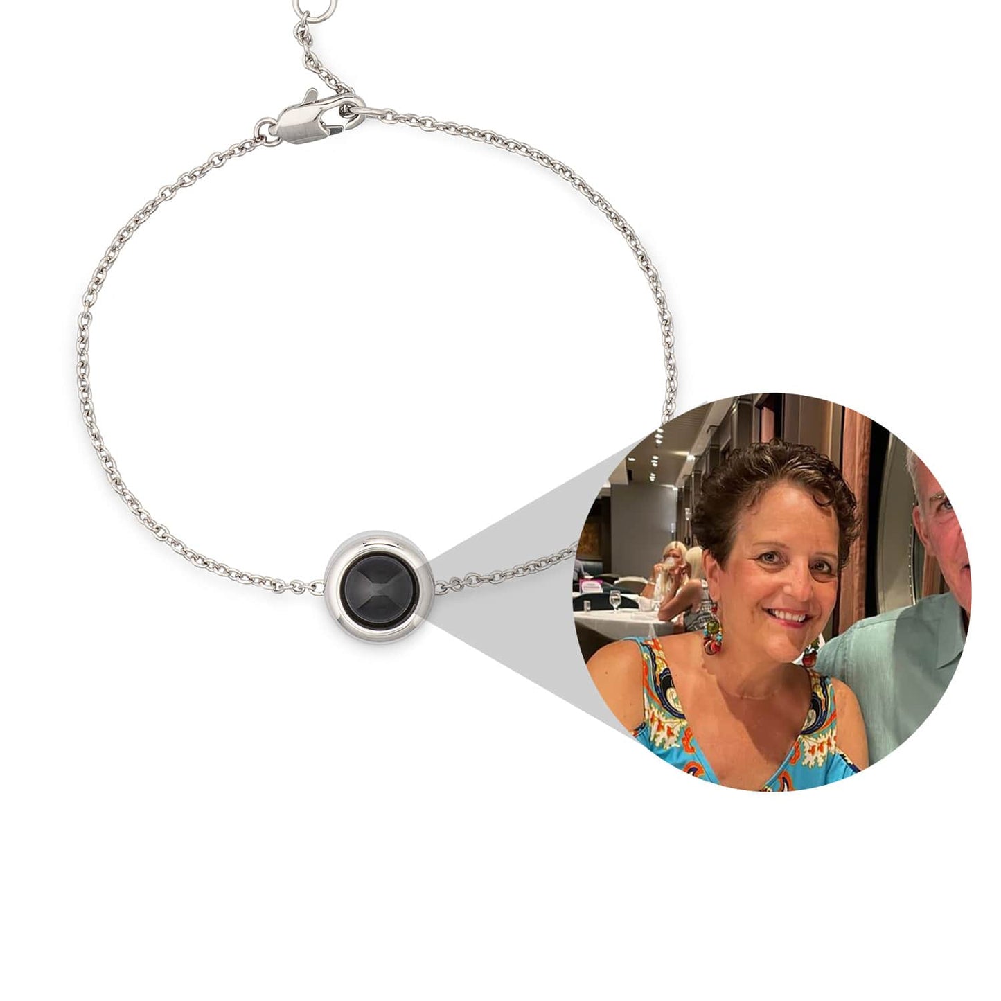 Personalised Cable Chain Photo Bracelet