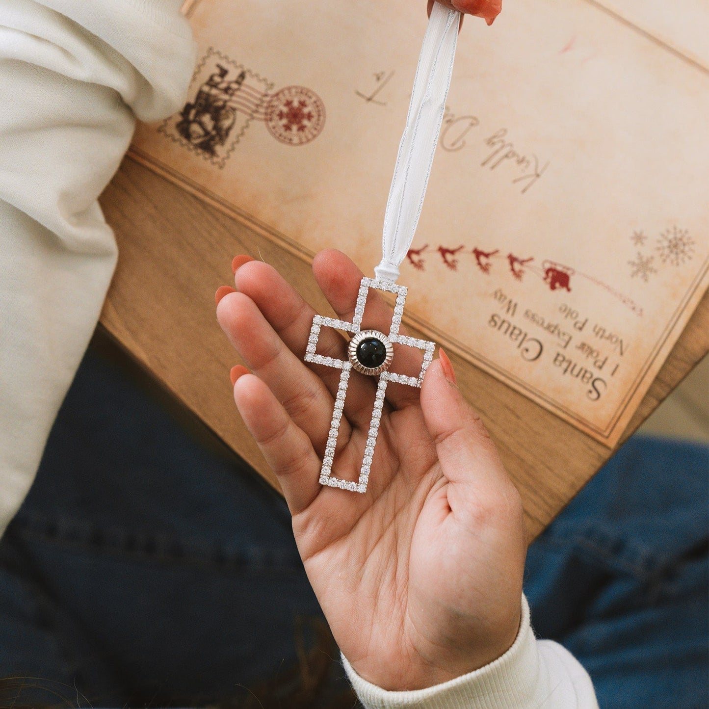 Personalised Cross Photo Ornament