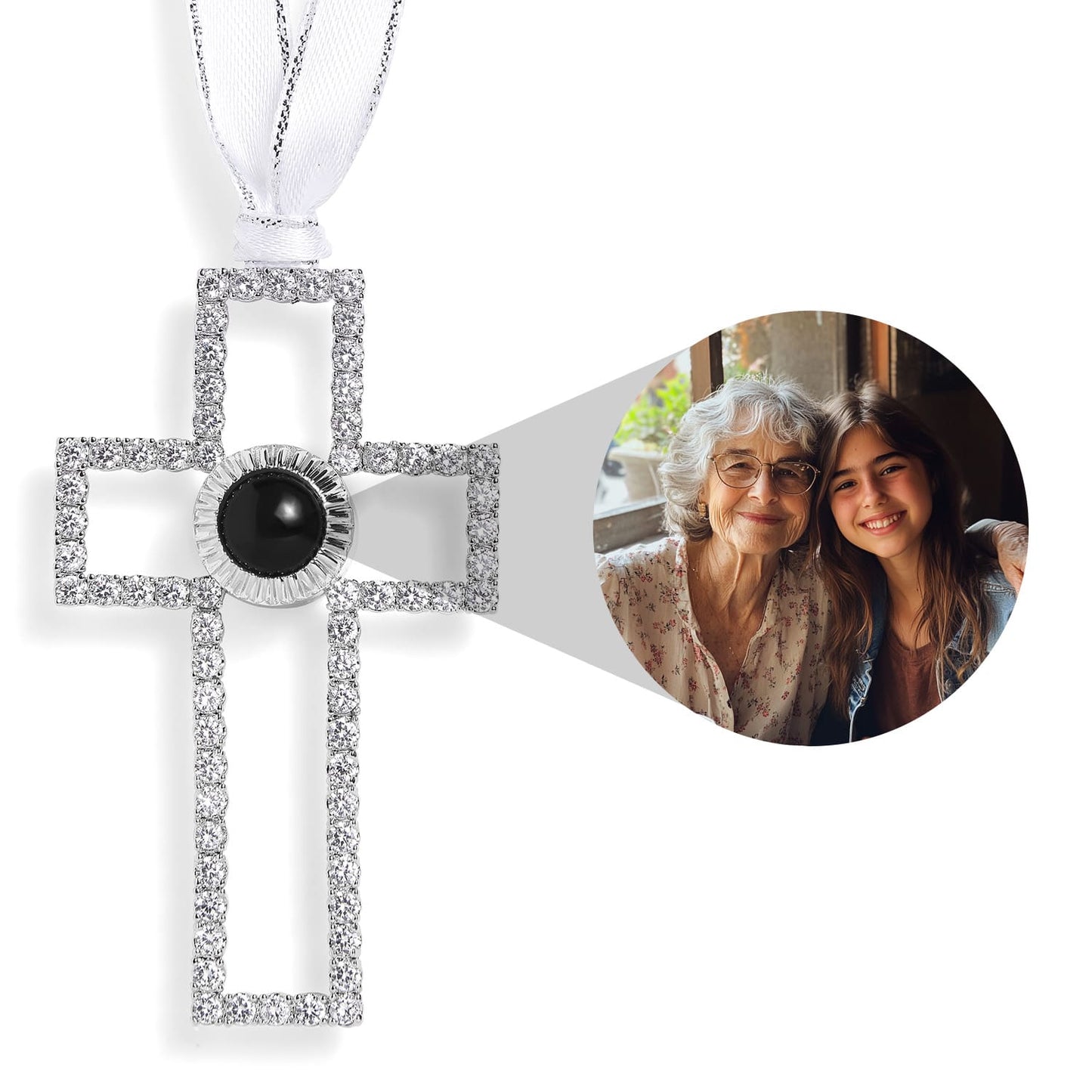 Personalised Cross Photo Ornament
