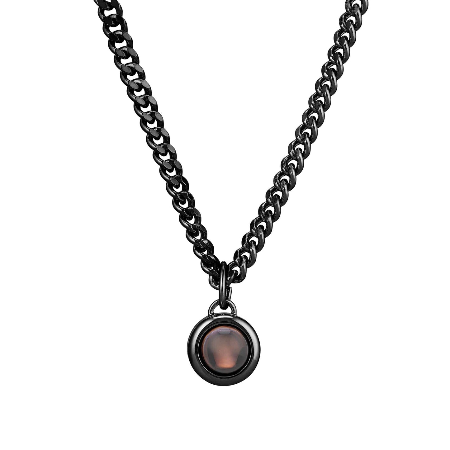 Personalised Curb Chain Photo Necklace