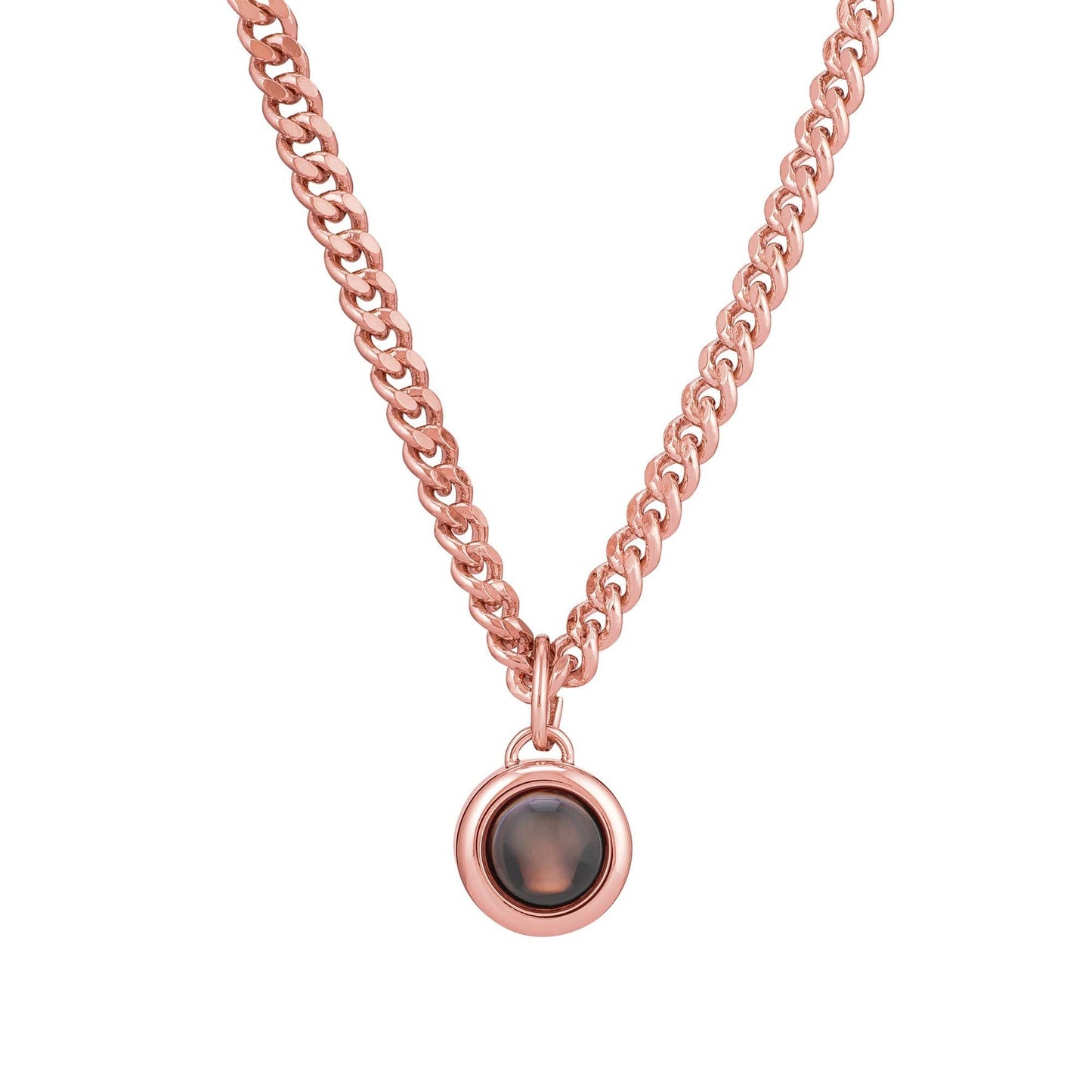 Personalised Curb Chain Photo Necklace