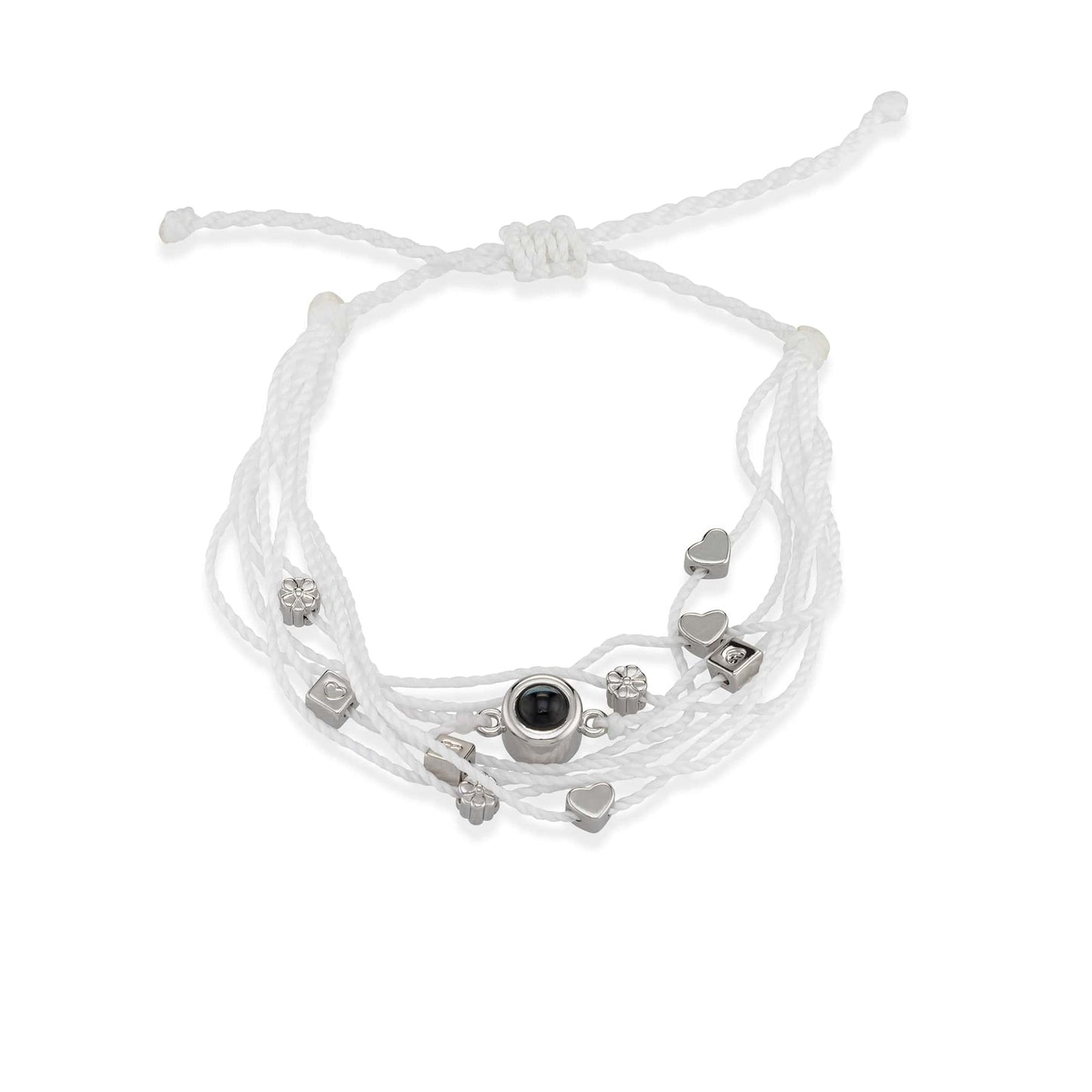 Personalised Photo Bracelet With Love Charms