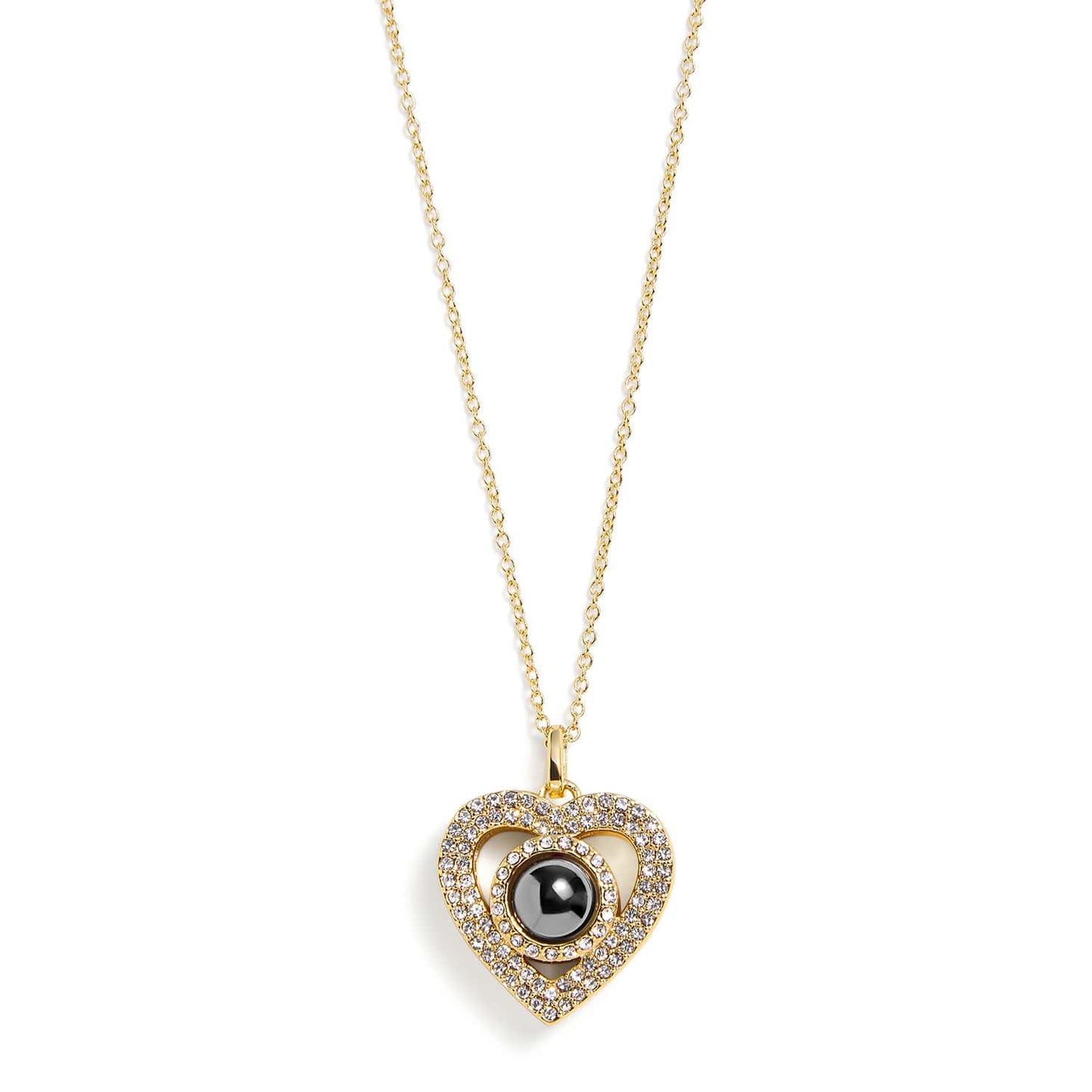 Personalised Pavé Heart Necklace