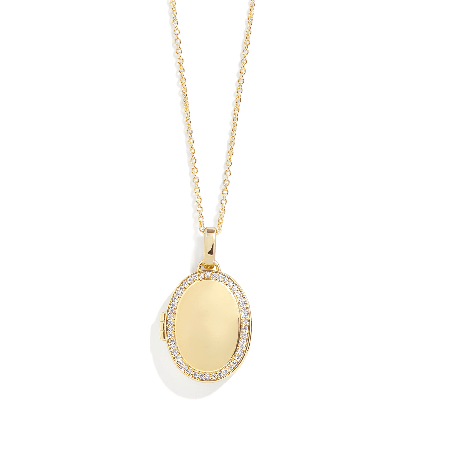 Personalised Oval Locket Necklace