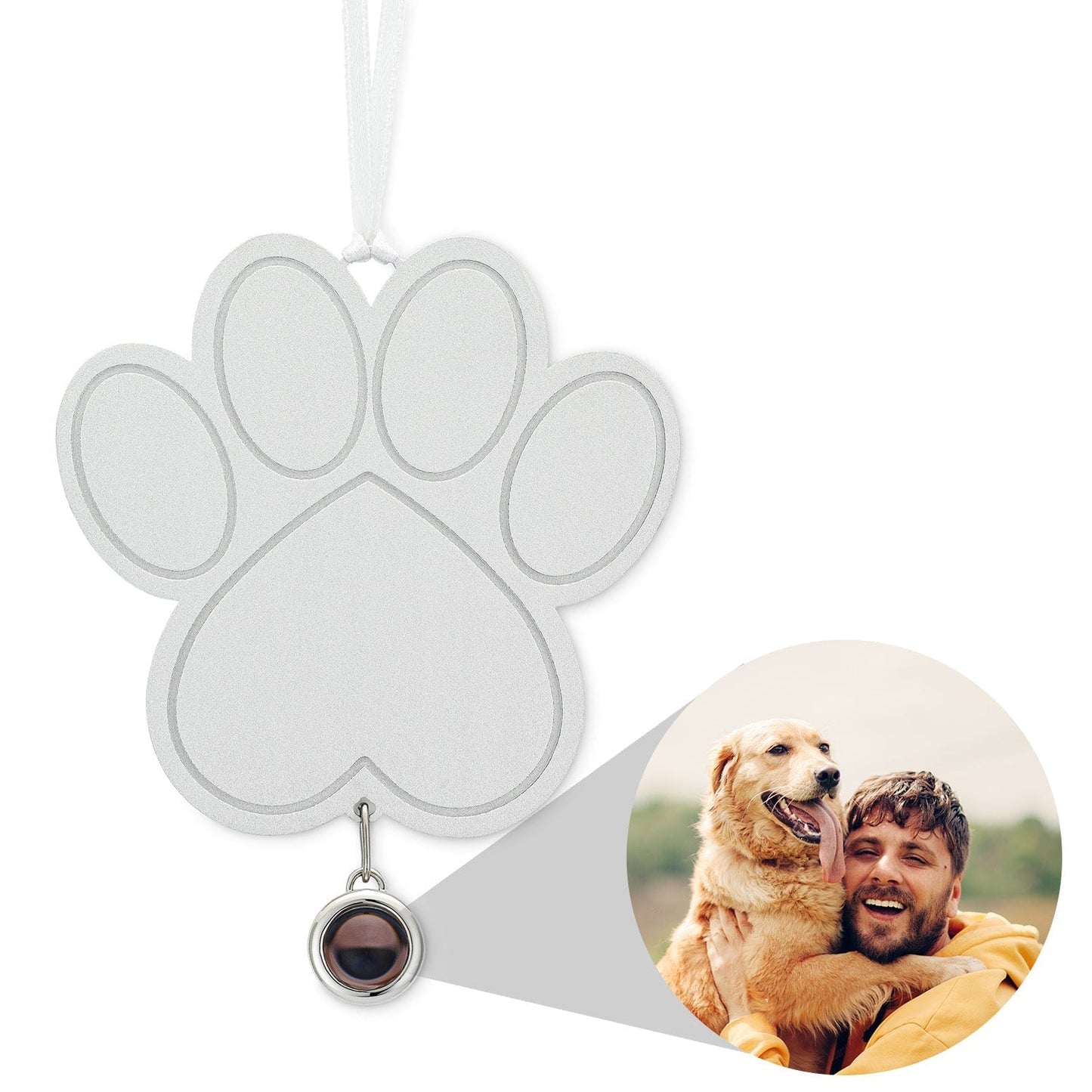 Personalised Paw Photo Ornament