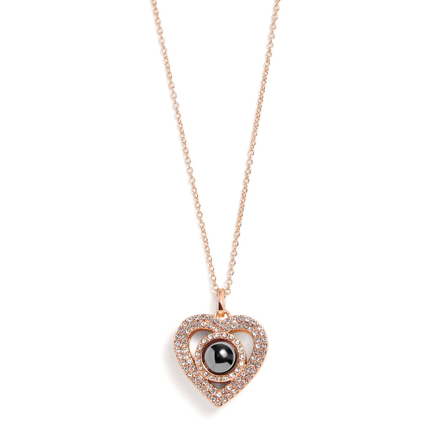 Personalised Pavé Heart Necklace