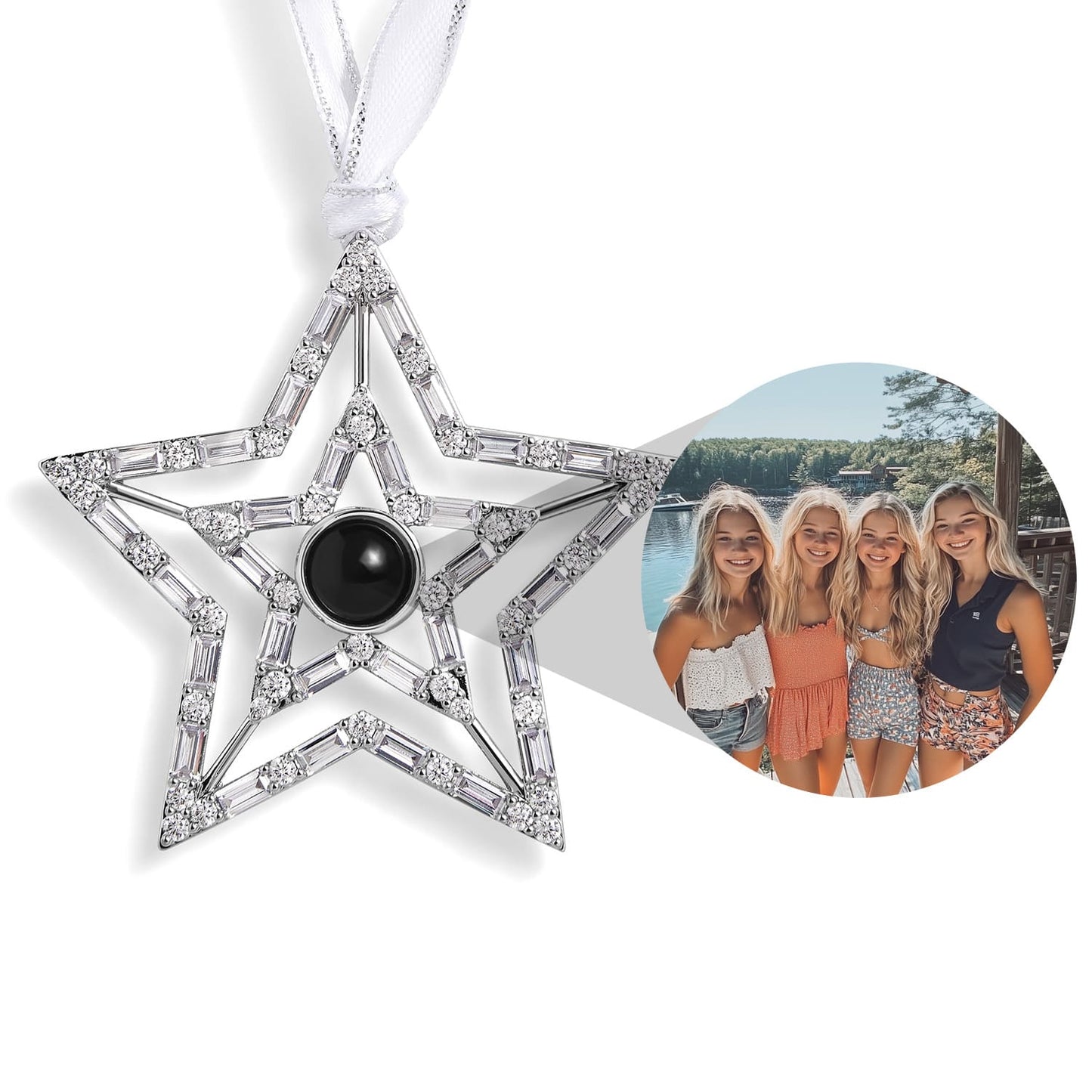 Personalised Star Photo Ornament