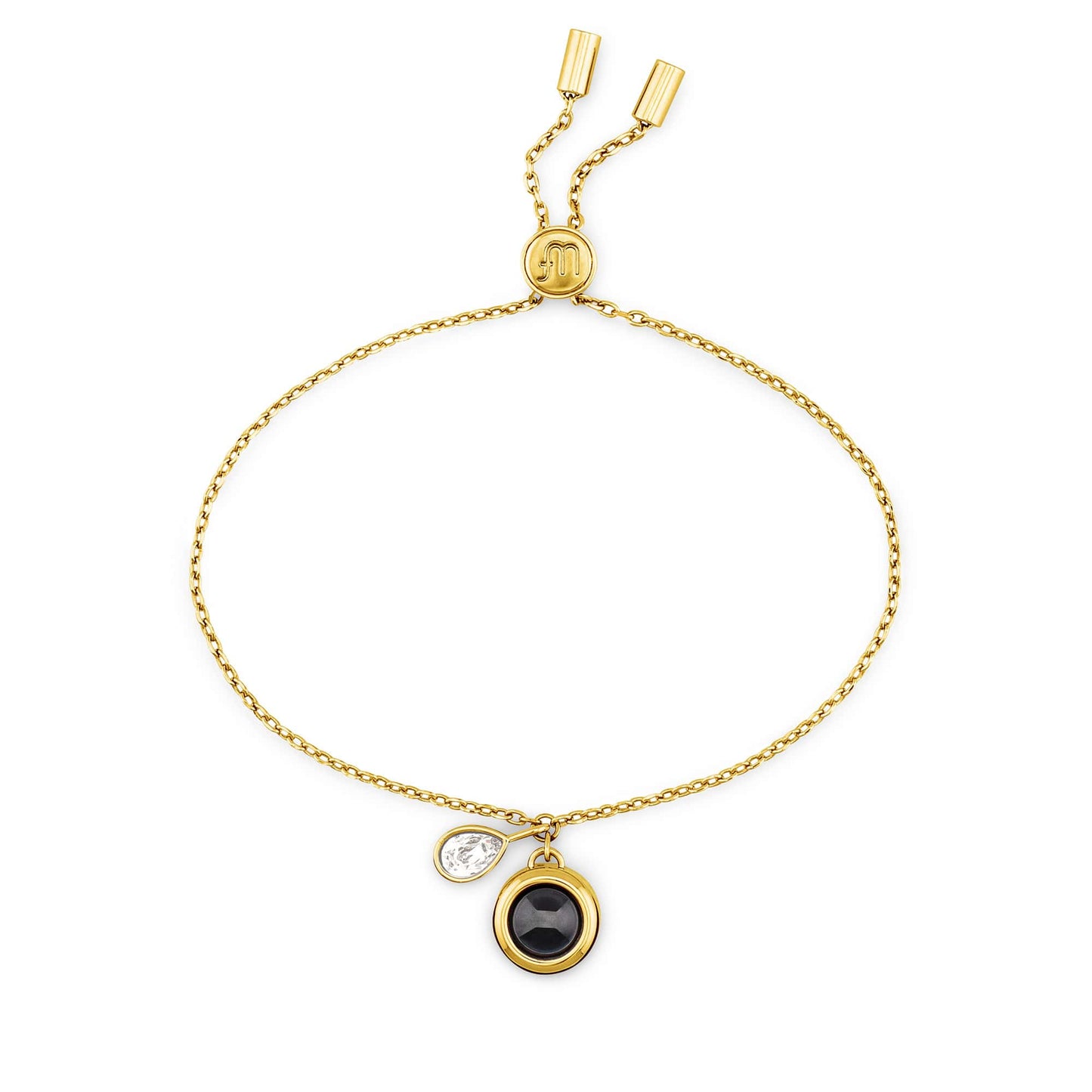 Personalised Birthstone Slider Bracelet
