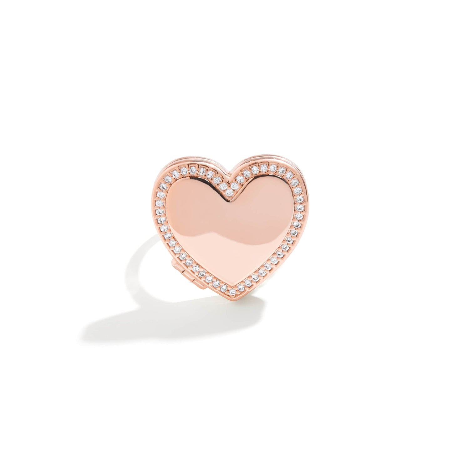 Personalised Heart Locket Ring