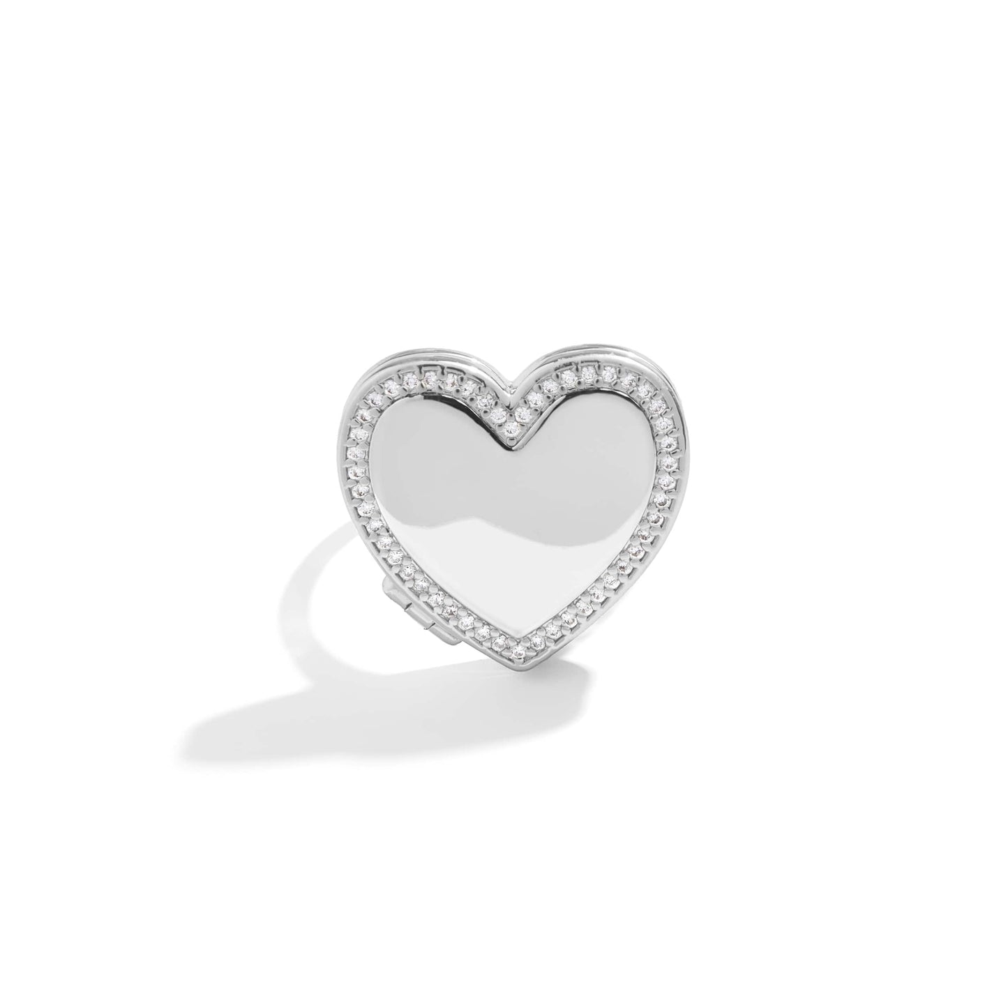 Personalised Heart Locket Ring