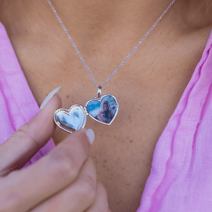 Personalised Heart Locket Necklace