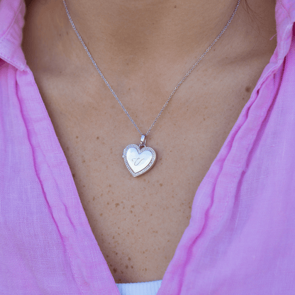 Personalised Heart Locket Necklace