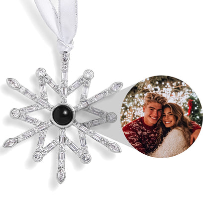 Personalised Nordic Snowflake Photo Ornament