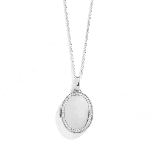 Personalised Oval Locket Necklace